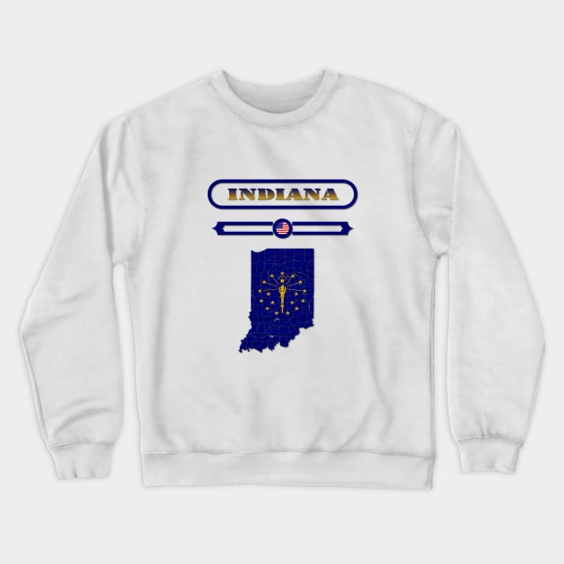 INDIANA STATE, UNITED STATES, USA. SAMER BRASIL Crewneck Sweatshirt by Samer Brasil